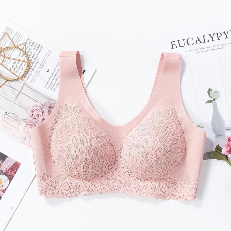No Steel Ring Bra, Maintenance Latex Lace Bra, Women's Underwear