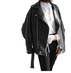 Autumn Loose Pu Leather Jacket Student Motorcycle Jacket