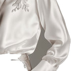 European And American Quality Embroidery Top Shirt Loose