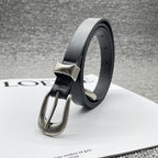 Artistic Youth Fan Silver Decorative Pin Buckle Belt Fashion Match